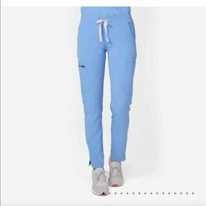 FIGS Yola Skinny Scrub Pants (Ceil Blue)
